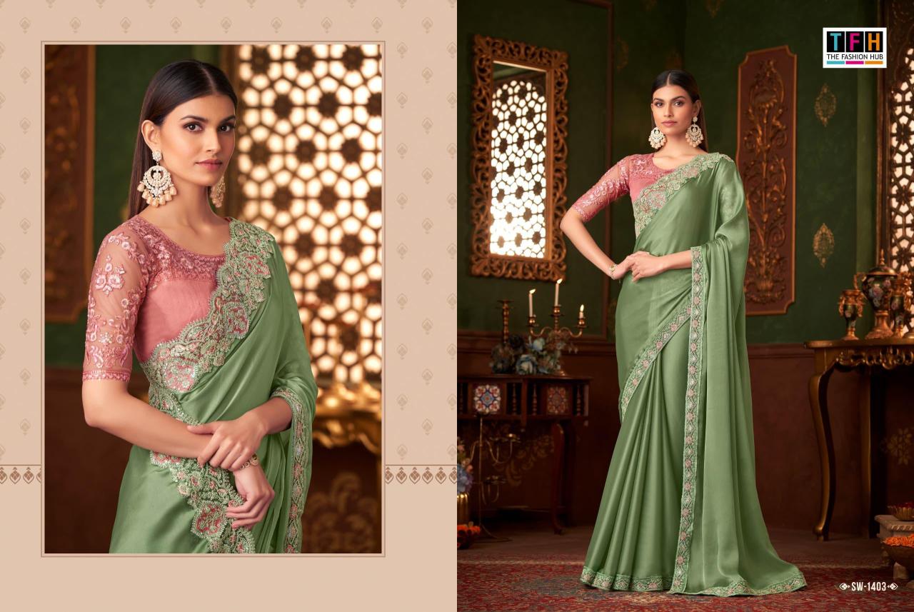 The Fashion Hub - Sandalwood 14 Exclusive Premium Quality Designer Party Wear Silk Sarees Catalog Collections