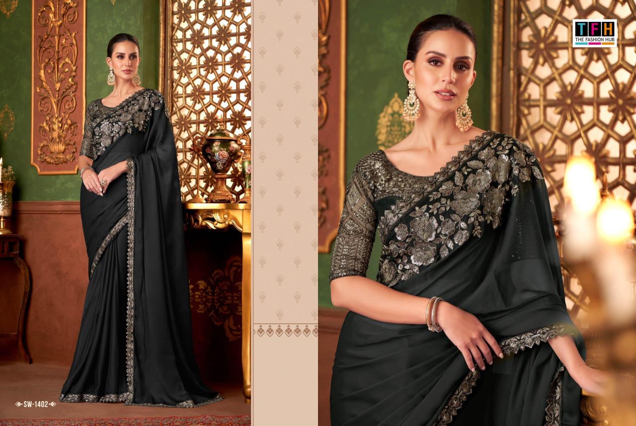 The Fashion Hub - Sandalwood 14 Exclusive Premium Quality Designer Party Wear Silk Sarees Catalog Collections