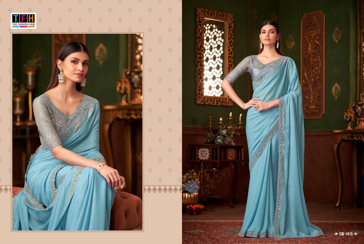 The Fashion Hub - Sandalwood 14 Exclusive Premium Quality Designer Party Wear Silk Sarees Catalog Collections