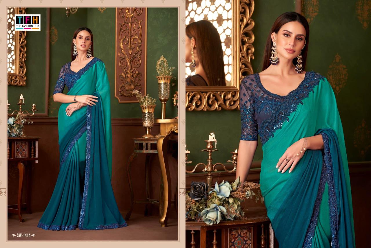 The Fashion Hub - Sandalwood 14 Exclusive Premium Quality Designer Party Wear Silk Sarees Catalog Collections