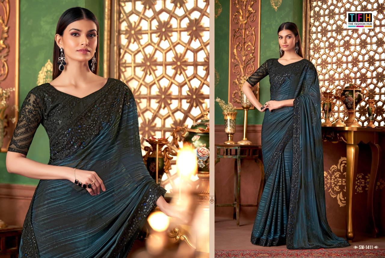 The Fashion Hub - Sandalwood 14 Exclusive Premium Quality Designer Party Wear Silk Sarees Catalog Collections