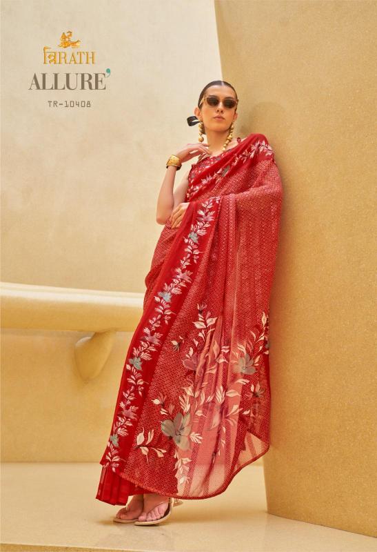 Trirath Allure Georgette Printed Fancy Saree Collection