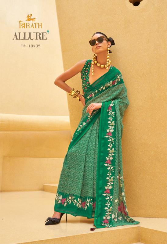 Trirath Allure Georgette Printed Fancy Saree Collection