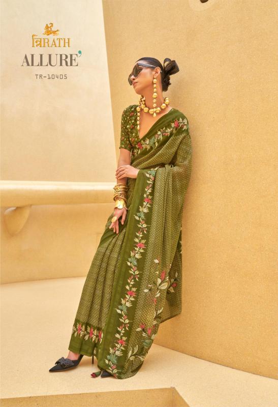 Trirath Allure Georgette Printed Fancy Saree Collection