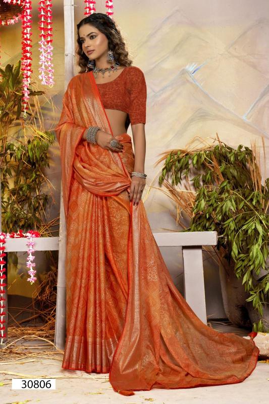 Vallabhi Prints Parvana-03 Chiffon Printed Saree Collection