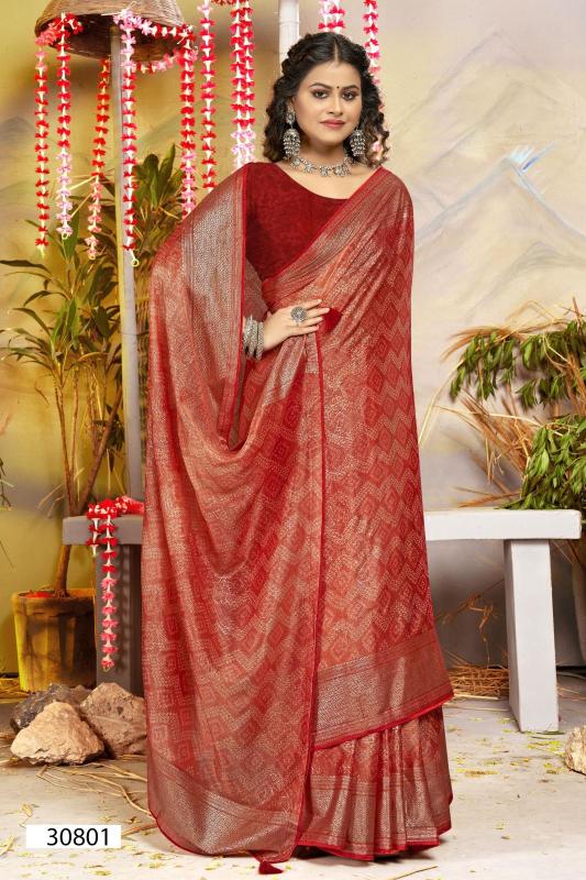 Vallabhi Prints Parvana-03 Chiffon Printed Saree Collection